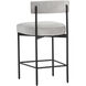Seneca 36.5 inch Black / Polo Club Stone Counter Stool